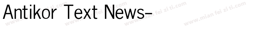 Antikor Text News字体转换